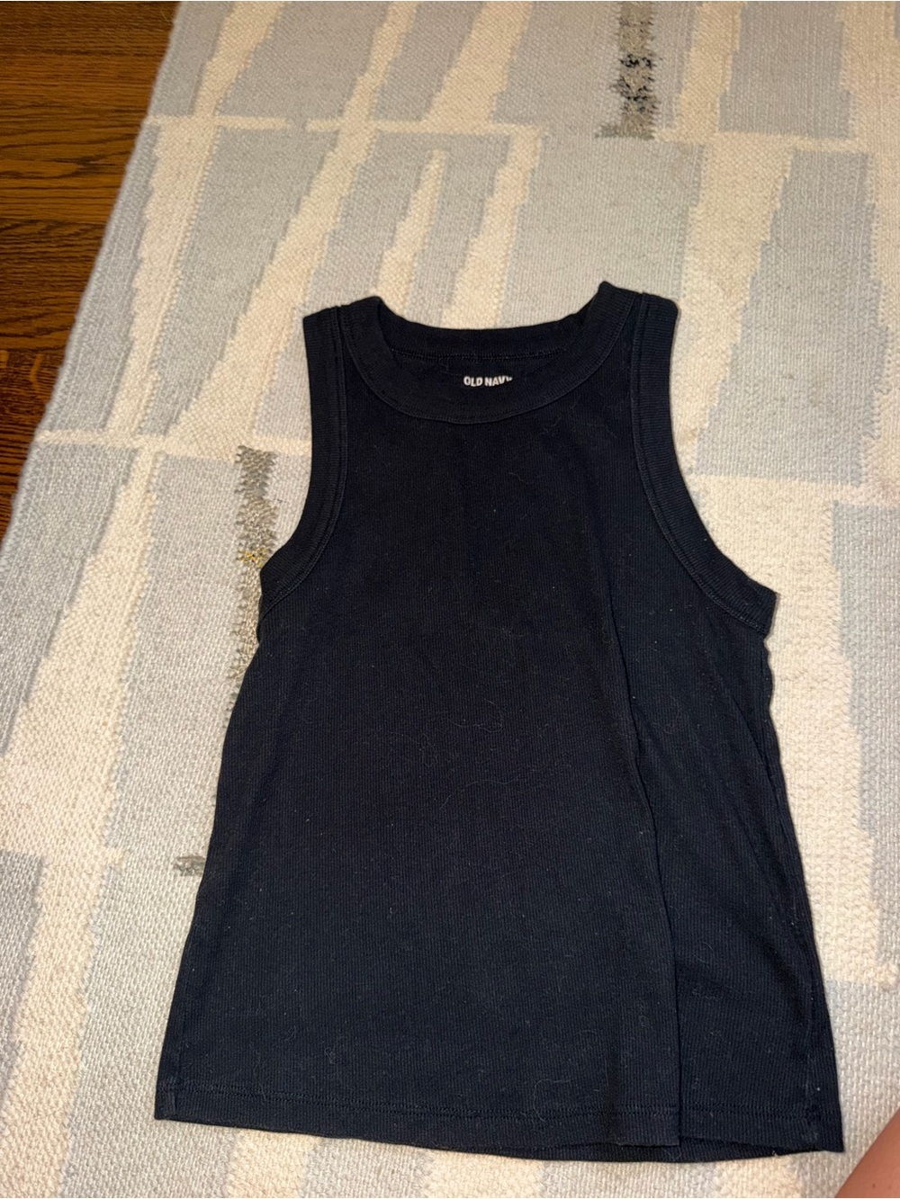 Old Navy Black Sleeveless Ribbed Tank